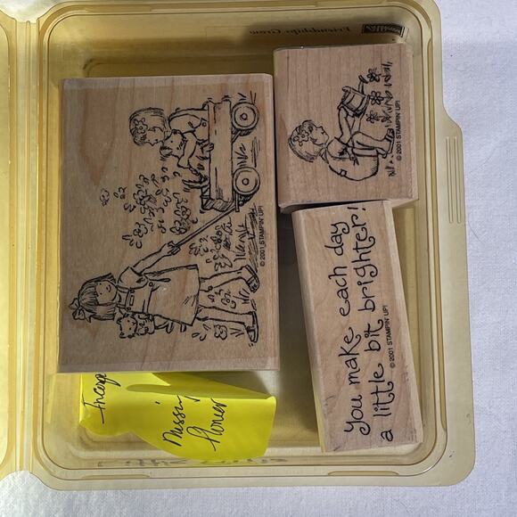 Stampin' Up Friendships Grow Stamp Set 1998 Missing One Saying. Original Box. - Picture 1 of 4